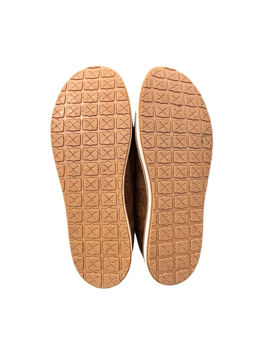 Twisted X Kicks Women’s Brown Embossed Leather Shoes 9.5M Butterfly Moc Toe
